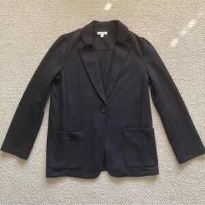 Max Studio Black Oversized Contour Blazer Professional Jacket Size Medium EUC
